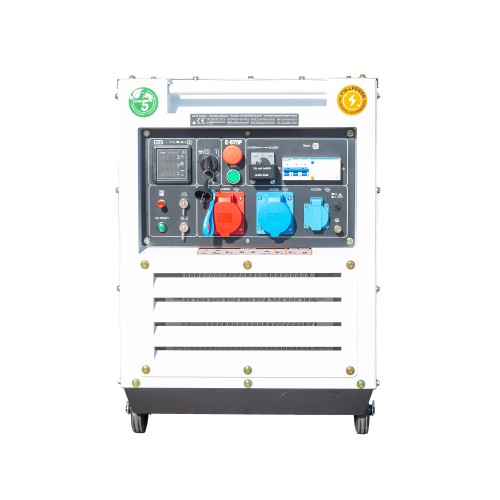 Generator De Curent Inverter Trifazat Cu Motor Diesel Hyundai Dhy9000sei-t, 6.5kw