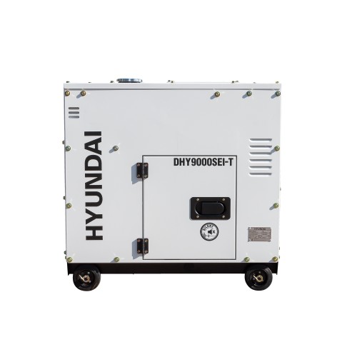 Generator De Curent Inverter Trifazat Cu Motor Diesel Hyundai Dhy9000sei-t, 6.5kw