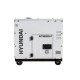 Generator De Curent Inverter Trifazat Cu Motor Diesel Hyundai Dhy9000sei-t, 6.5kw