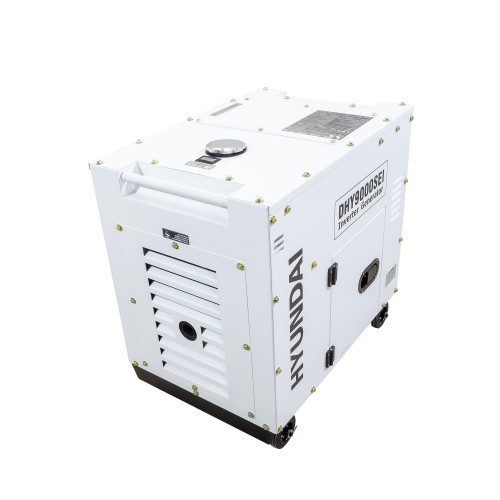 Generator De Curent Inverter Monofazat Cu Motor Diesel Hyundai Dhy-9000sei, 6.5kw