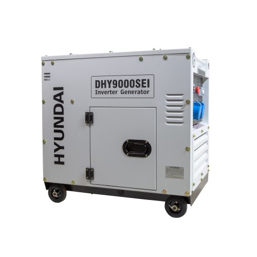 Generator De Curent Inverter Monofazat Cu Motor Diesel Hyundai Dhy-9000sei, 6.5kw