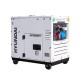 Generator De Curent Inverter Trifazat Cu Motor Diesel Hyundai Dhy9000sei-t, 6.5kw