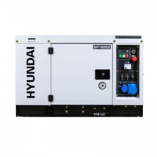 Generator De Curent Monofazat Cu Motor Diesel Hyundai Dhy-10000se, 8.5kw
