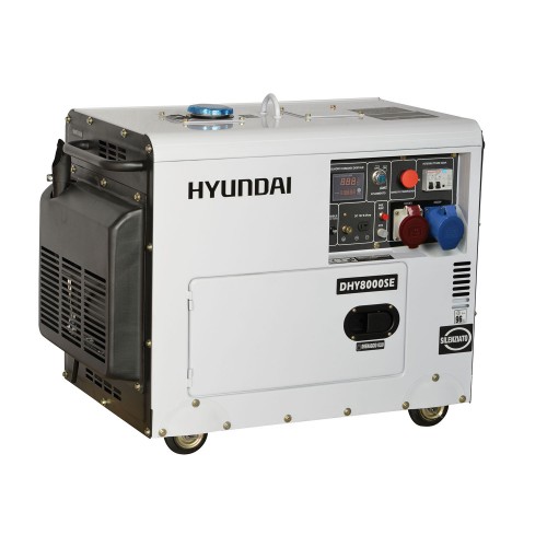 Generator De Curent Monofazat Cu Motor Diesel Hyundai Dhy8600se