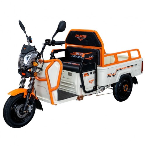Triciclu Electric Cargo RURIS Pilot 3110A – Motor 2000W, Baterie 72V 32Ah, Autonomie 80 km, Sarcina 300 kg, Max. 25 km/h, ALB Triciclu Electric Cargo RURIS Pilot 3110A – Motor 2000W, Baterie 72V 32Ah, Autonomie 80 km, Sarcina 300 kg, Max. 25 km/h, ALB