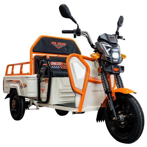 Triciclu Electric Cargo RURIS Pilot 3110A – Motor 2000W, Baterie 72V 32Ah, Autonomie 80 km, Sarcina 300 kg, Max. 25 km/h, ALB Triciclu Electric Cargo RURIS Pilot 3110A – Motor 2000W, Baterie 72V 32Ah, Autonomie 80 km, Sarcina 300 kg, Max. 25 km/h, ALB