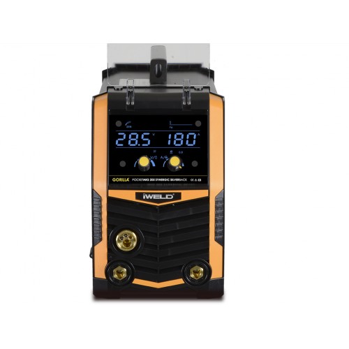 IWELD GORILLA POCKETMIG 205 SYNERGIC SilverBack, aparat de sudura semi-profesional, 200A, 230V, otel, inox si aluminiu, synergic si accesorii incluse IWELD GORILLA POCKETMIG 205 SYNERGIC SilverBack, aparat de sudura semi-profesional, 200A, 230V, otel, inox si aluminiu, synergic si accesorii incluse