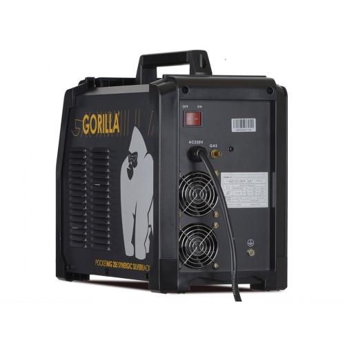IWELD GORILLA POCKETMIG 205 SYNERGIC SilverBack, aparat de sudura semi-profesional, 200A, 230V, otel, inox si aluminiu, synergic si accesorii incluse IWELD GORILLA POCKETMIG 205 SYNERGIC SilverBack, aparat de sudura semi-profesional, 200A, 230V, otel, inox si aluminiu, synergic si accesorii incluse