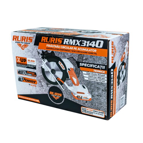 Ferastrau Circular pe Acumulator Ruris rmx3140