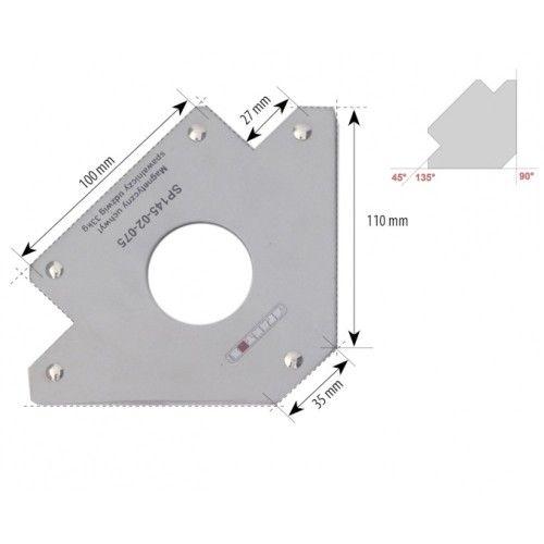 Vinclu magnetic Spartus 33Kg